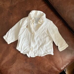 Kids White Button-Up Shirt